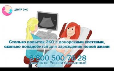 Embedded thumbnail for ЭКО с донорскими яйцеклетками: лучшее предложение в России! 